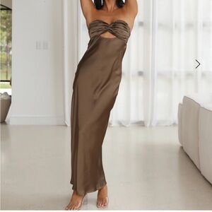 Hello Molly Brown Satin Dress